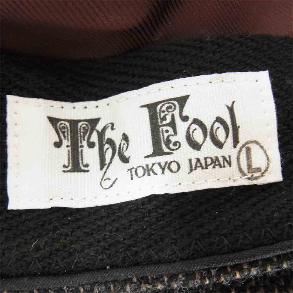 RUDE GALLERY BLACK REBEL ルードギャラリーブラックレーベル BR1308 The Fool MARINE CAS レザー切替 マリン キャスケット ブラック系 L【中古】