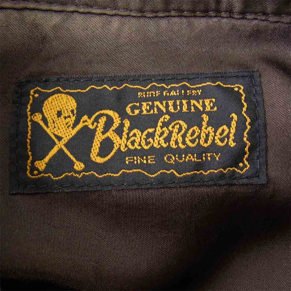 RUDE GALLERY BLACK REBEL ルードギャラリーブラックレーベル ウール×コットン ハウンドトゥース ウエスタンシャツ シャツ ブラウン系 M【中古】