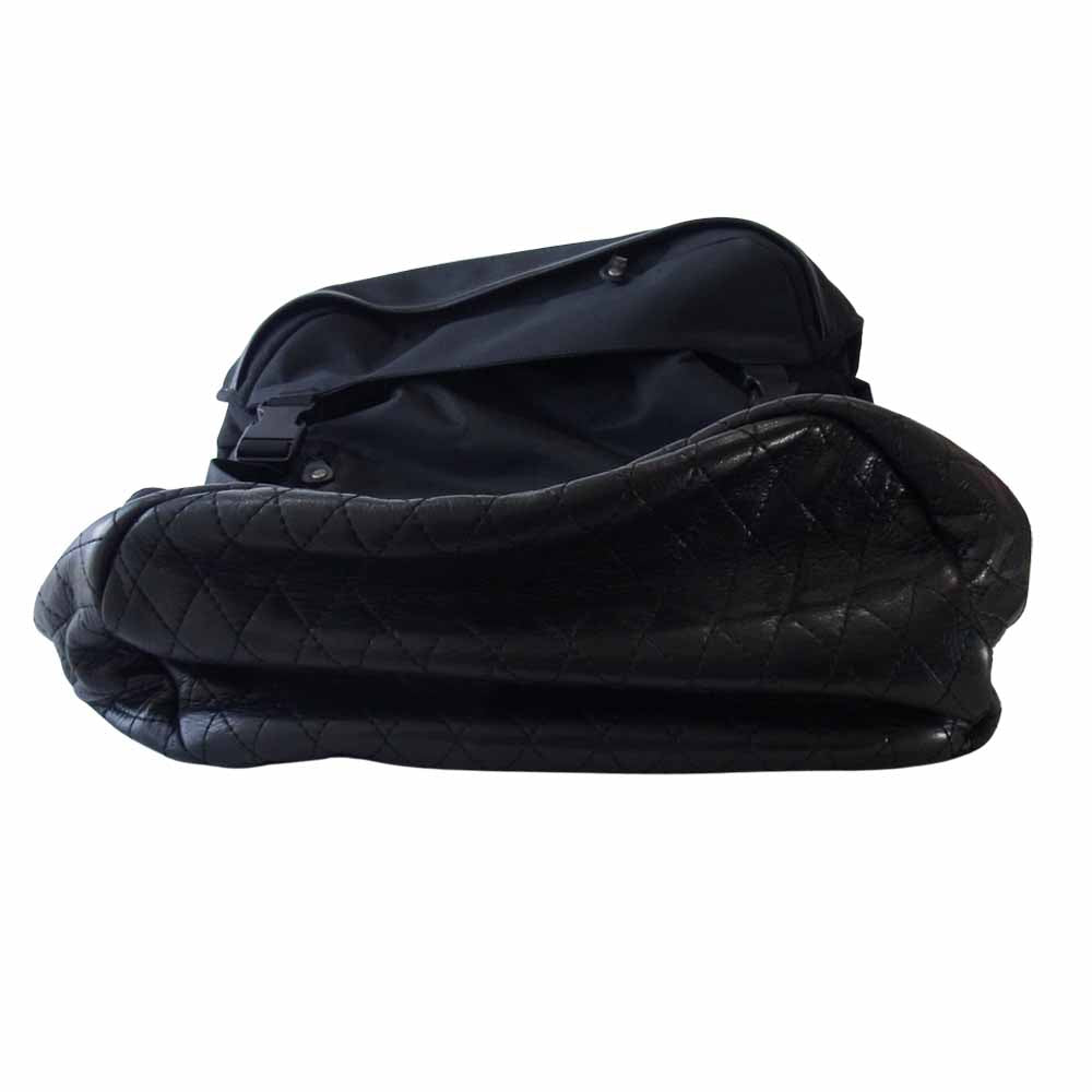 RUDE GALLERY BLACK REBEL ルードギャラリーブラックレーベル カウハイド レザー 切替 バックパック リュック ブラック系【中古】