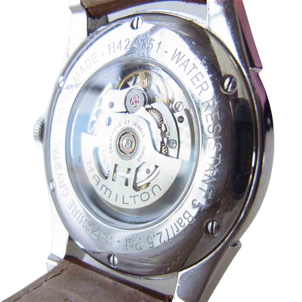 HAMILTON ハミルトン H42415551 ジャズマスター スピリット オブ リバティ 自動巻き 腕時計 ブラウン系【中古】