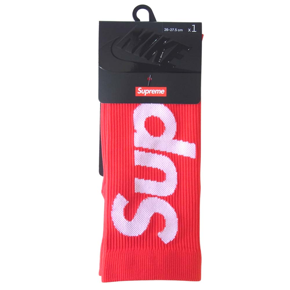 Supreme シュプリーム 21SS NIKE LIGHTWEIGHT CREW SOCKS ナイキ ソックス レッド系 26~27.5【新古品】【未使用】【中古】