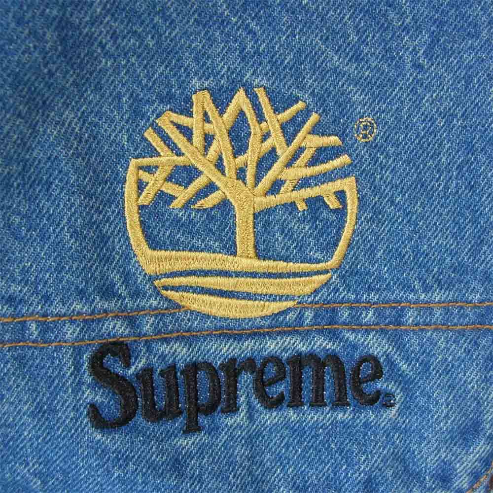 Supreme シュプリーム × ティンバーランド Timberland 21SS Double Knee Painter Pant ダブルニー ペインター デニム パンツ インディゴブルー系 34【極上美品】【中古】