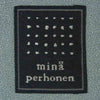 mina perhonen ミナペルホネン us6498 Wind flower ウィンドフラワー コート 麻 日本製 ライトブルー系 38【中古】