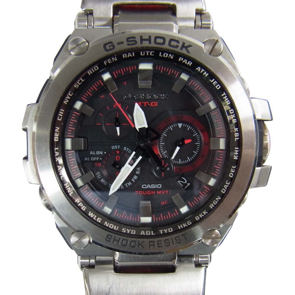 CASIO G-SHOCK カシオ ジーショック MTG-S1000D-1A4JF MT-G 電波ソーラー 時計 シルバー系【中古】