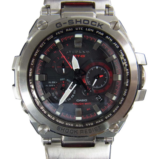 CASIO G-SHOCK カシオ ジーショック MTG-S1000D-1A4JF MT-G 電波ソーラー 時計 シルバー系【中古】