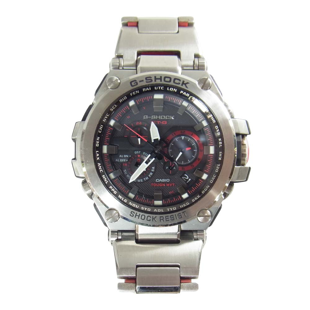 CASIO G-SHOCK カシオ ジーショック MTG-S1000D-1A4JF MT-G 電波ソーラー 時計 シルバー系【中古】