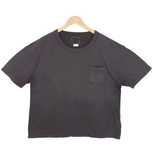 VISVIM ビズビム 0120105010019 AMPLUS TEE S/S CRASH 半袖 Tシャツ ブラック系 2【極上美品】【中古】