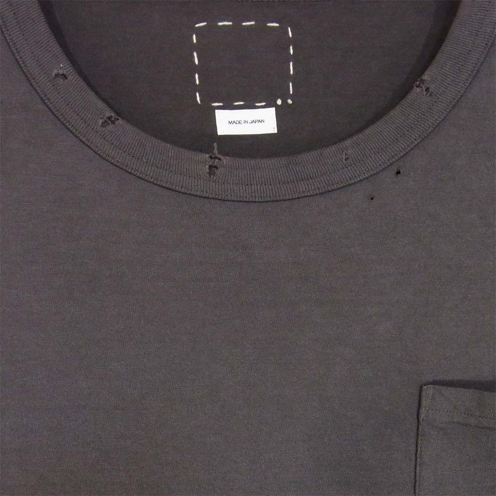 VISVIM ビズビム 0120105010019 AMPLUS TEE S/S CRASH 半袖 Tシャツ ブラック系 2【極上美品】【中古】