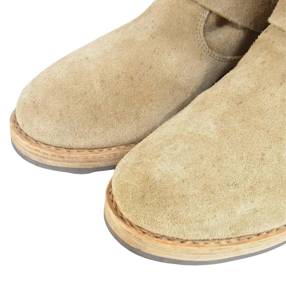 VISVIM ビズビム 0120102002007 T.W.O.-FOLK (SUEDE) スエード ブーツ ベルト ベージュ系 US8【中古】