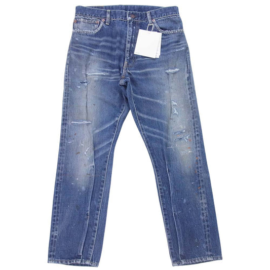 VISVIM ビズビム 0121105005024 SS JOURNEYMAN PANTS TACKED DMGD-27 デニムパンツ インディゴブルー系 1【新古品】【未使用】【中古】