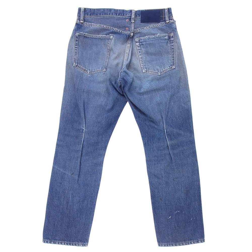 VISVIM ビズビム 0121105005024 SS JOURNEYMAN PANTS TACKED DMGD-27 デニムパンツ インディゴブルー系 1【新古品】【未使用】【中古】
