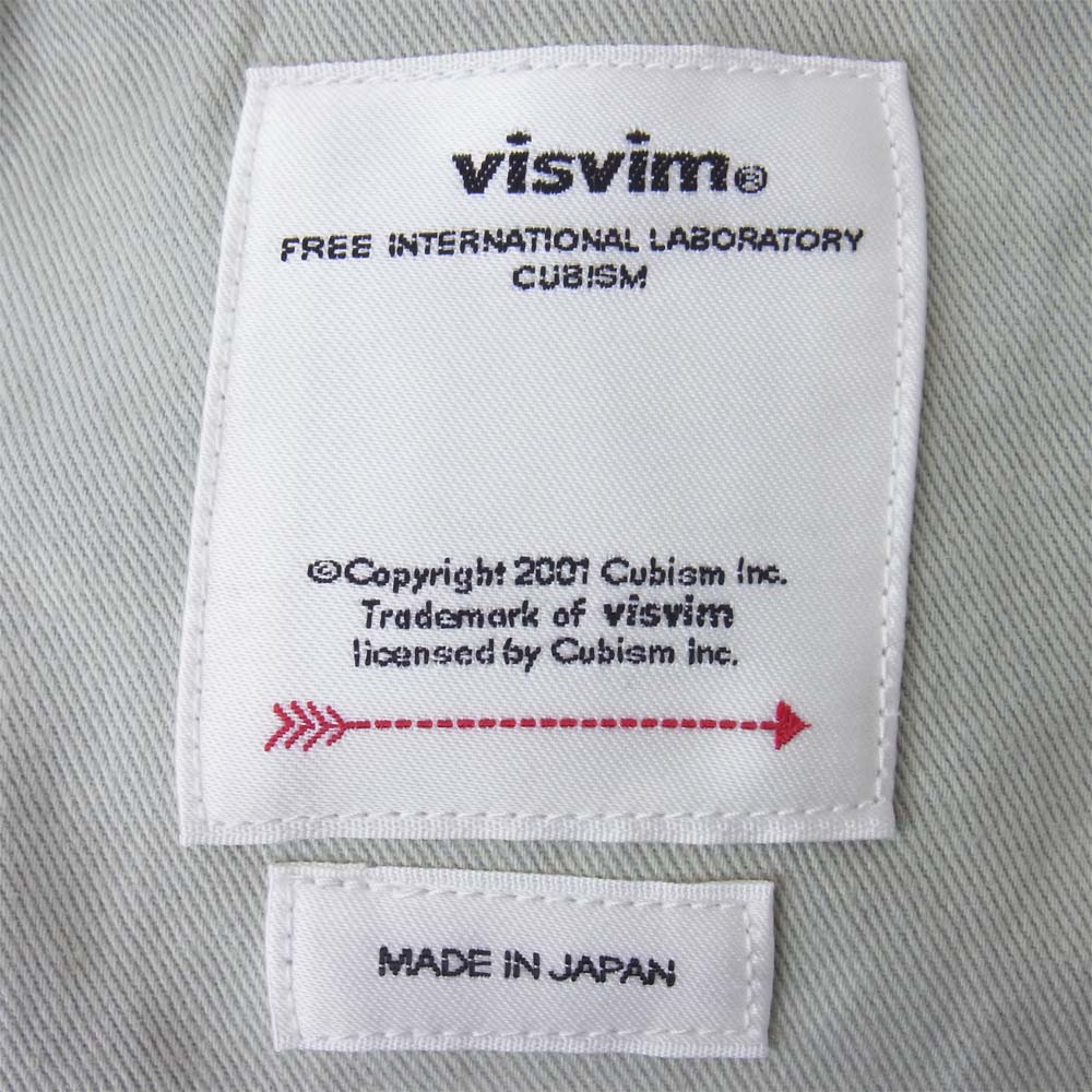 VISVIM ビズビム 0121105005024 SS JOURNEYMAN PANTS TACKED DMGD-27 デニムパンツ インディゴブルー系 1【新古品】【未使用】【中古】