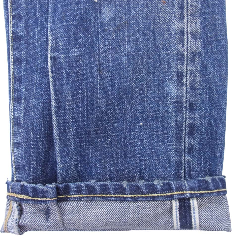 VISVIM ビズビム 0121105005024 SS JOURNEYMAN PANTS TACKED DMGD-27 デニムパンツ インディゴブルー系 1【新古品】【未使用】【中古】