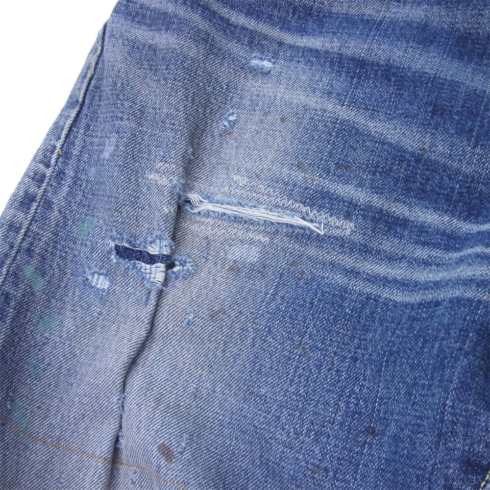 VISVIM ビズビム 0121105005024 SS JOURNEYMAN PANTS TACKED DMGD-27 デニムパンツ インディゴブルー系 1【新古品】【未使用】【中古】