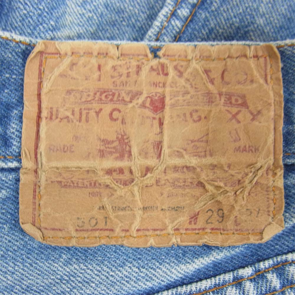 Levi's リーバイス オリジナル 501 赤耳 524刻印 デニム パンツ インディゴブルー系 29【中古】
