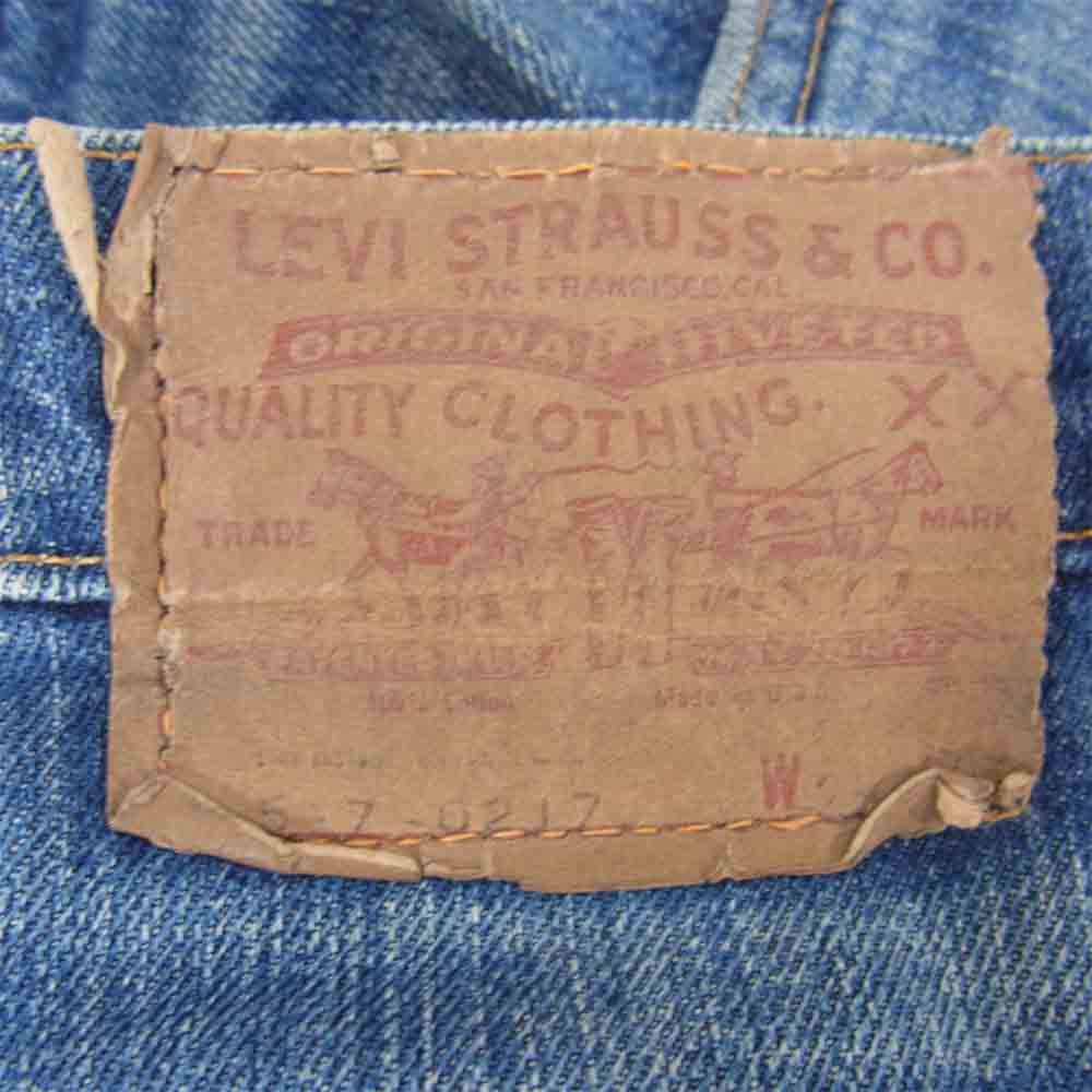 Levi's リーバイス 517 66前期 スモールe  SCOVILLジップ 刻印16 リメイク デニムパンツ インディゴブルー系 29【中古】