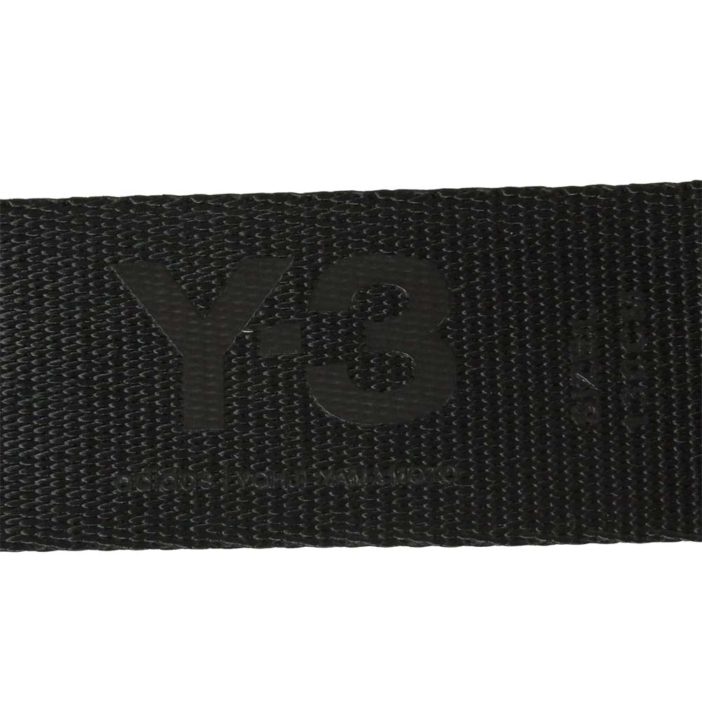 Yohji Yamamoto ヨウジヤマモト Y-3 ワイスリー GK2074 CLASSIC LOGO BELT クラシック ロゴ ベルト ブラック系 L【新古品】【未使用】【中古】
