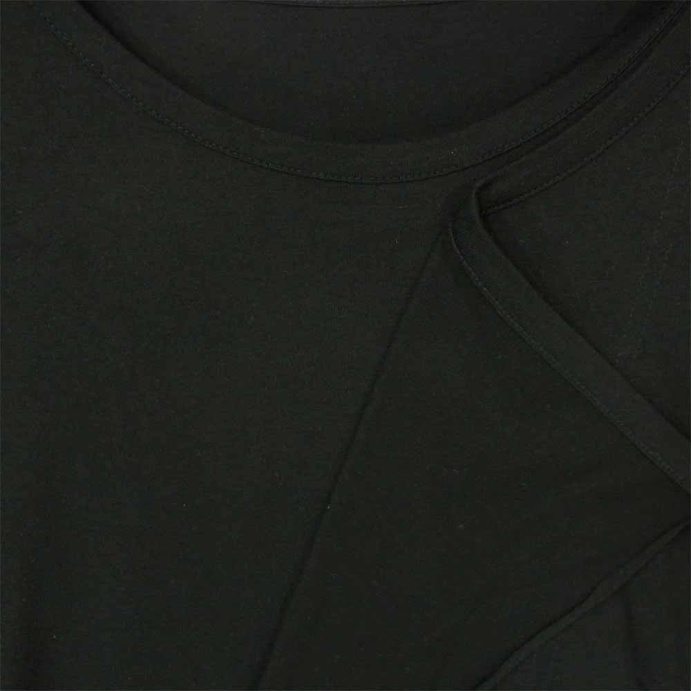 Yohji Yamamoto ヨウジヤマモト GroundY GN-T04-046 Deformed Drape Short Cut Sew 半袖 Tシャツ ブラック系 03【新古品】【未使用】【中古】