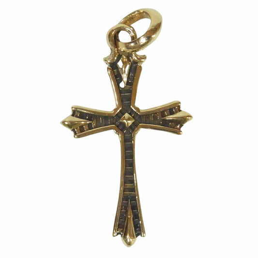 DEAL DESIGN ディールデザイン K10 ヘリテイジ クロス ペンダントトップ ゴールド系【美品】【中古】