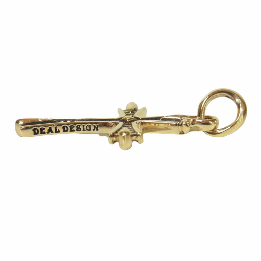 DEAL DESIGN ディールデザイン K10 ヘリテイジ クロス ペンダントトップ ゴールド系【美品】【中古】