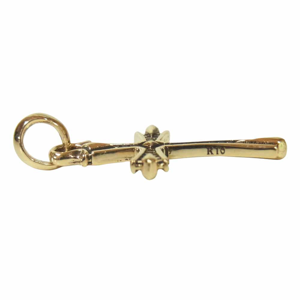 DEAL DESIGN ディールデザイン K10 ヘリテイジ クロス ペンダントトップ ゴールド系【美品】【中古】