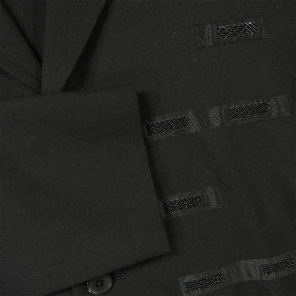Yohji Yamamoto ヨウジヤマモト GR-J14-100 GroundY TW Gaberdine Tape Long Shirt Jacket バック ギャバジン テープ ロングシャツ ジャケット ブラック系 3【新古品】【未使用】【中古】