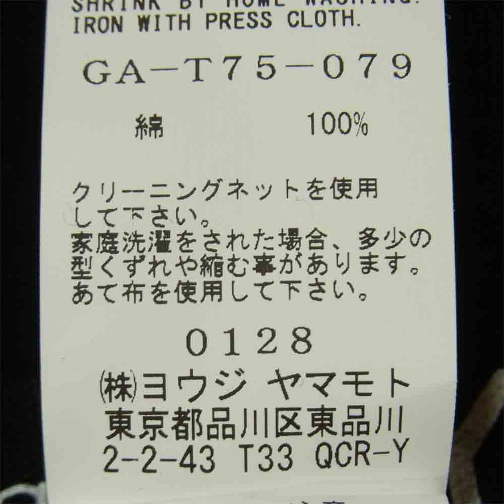 Yohji Yamamoto ヨウジヤマモト GroundY GA-T75-079 Upside Down LOGO Side Zipper Hoodie ジップ パーカー ブラック系 3【新古品】【未使用】【中古】