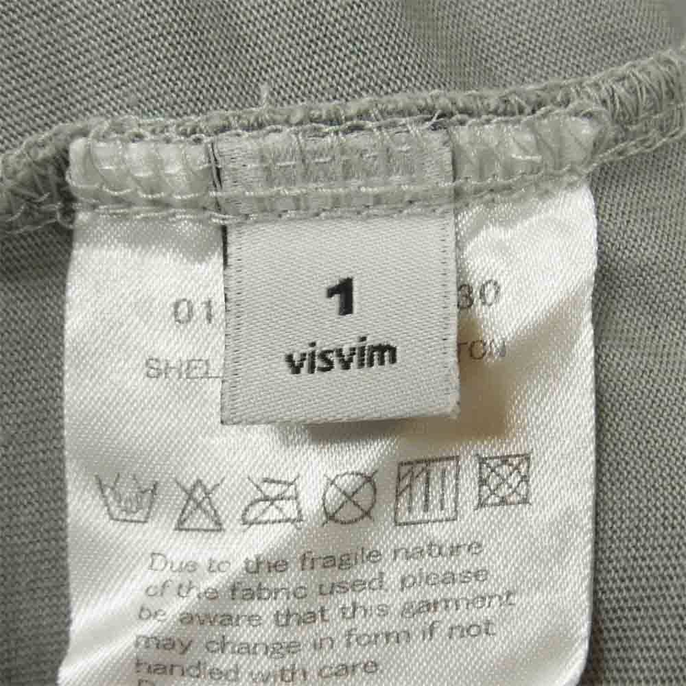 VISVIM ビズビム 14SS HEART TEE S/S 染色加工 半袖 Tシャツ コットン 日本製 0114105010030 グレー系 1【中古】
