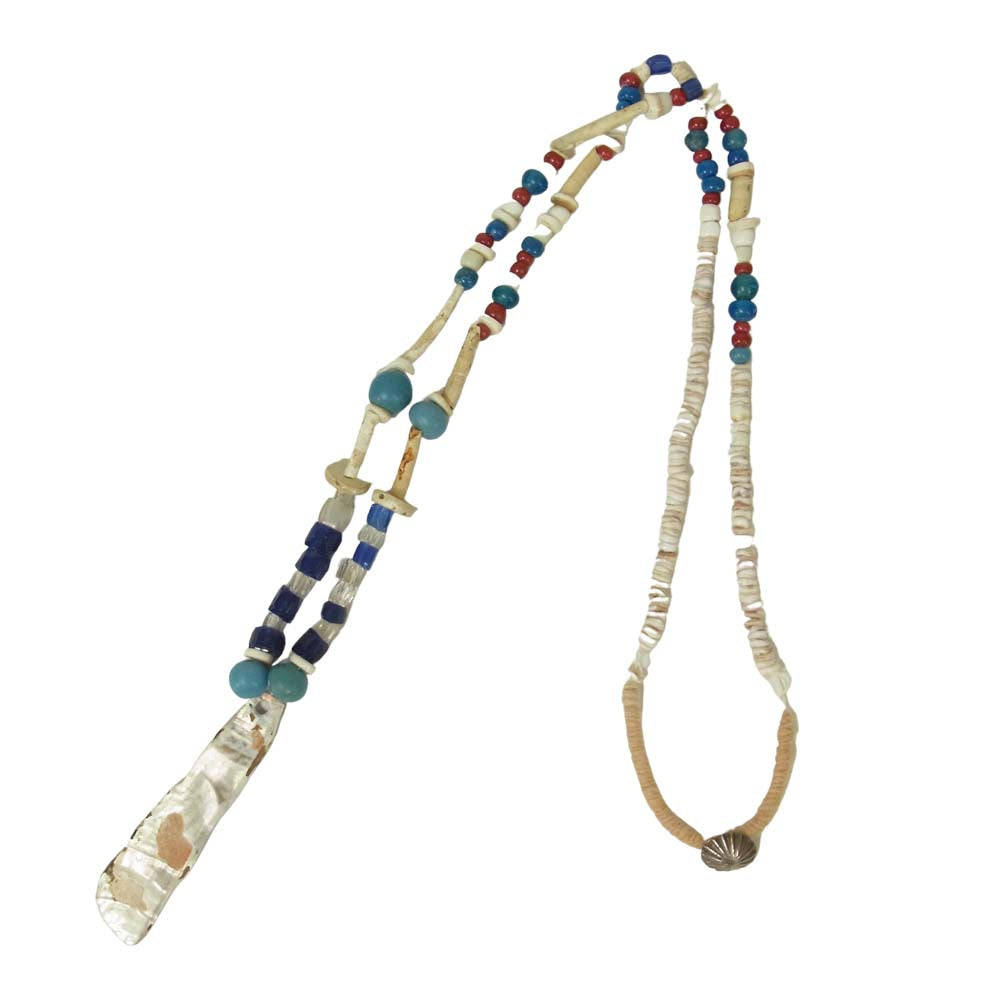 VISVIM ビズビム F.I.L. BEADS NECKLACE ビーズ ネックレス ブルー系【中古】