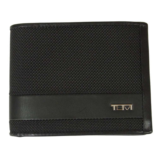 TUMI トゥミ 1356151041 グローバル ダブル ビルフォールド 二つ折り財布 ブラック系【新古品】【未使用】【中古】