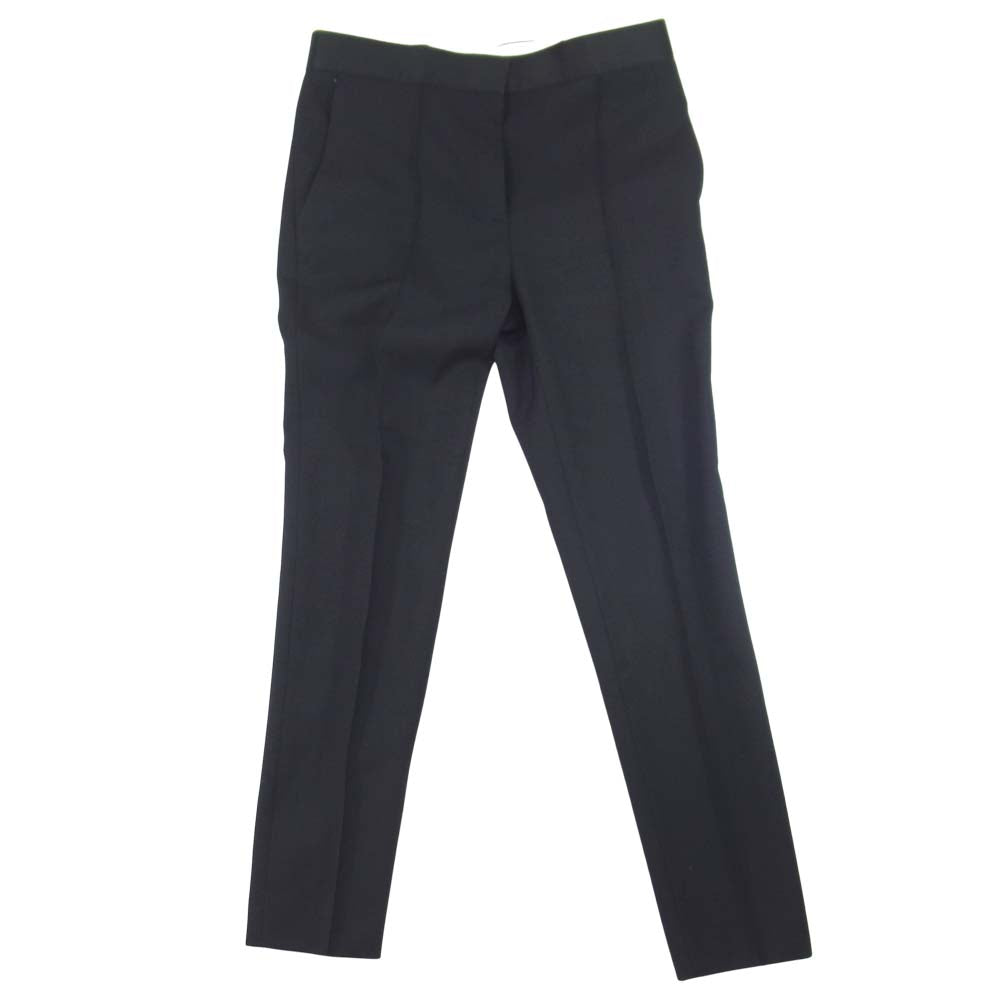 CELINE セリーヌ ウール スラックス パンツ ブラック系 34【中古】
