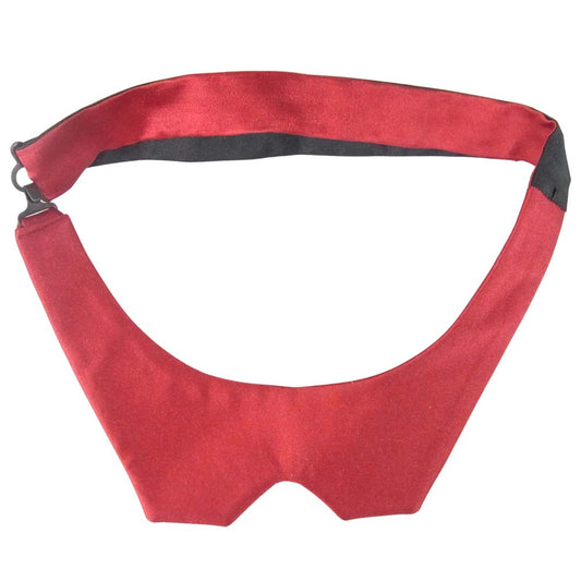 SAINT LAURENT サンローラン ボウタイ ネクタイ シルク100％ 変形リボン イタリア製 エンジ系【中古】