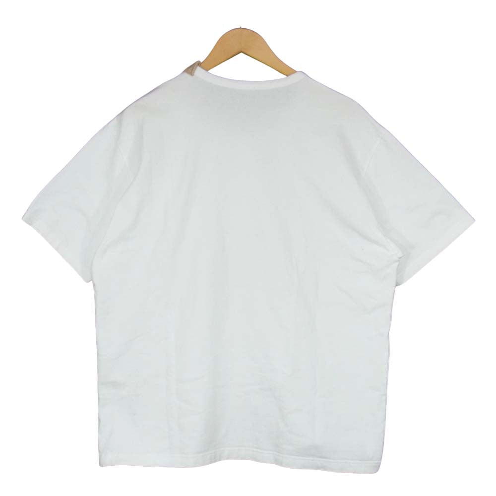 kolor カラー 20SS 20SBM-T08231 BEACON 度詰め天竺 スプライスド ニット 切替 Ｔシャツ ホワイト系 2【中古】