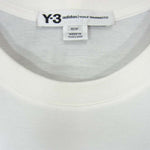 Yohji Yamamoto ヨウジヤマモト Y-3 ワイスリー DP0612 M SIGNTR SS TEE ロゴプリント刺繍 ビッグシルエット Tシャツ ホワイト系 M/M【美品】【中古】