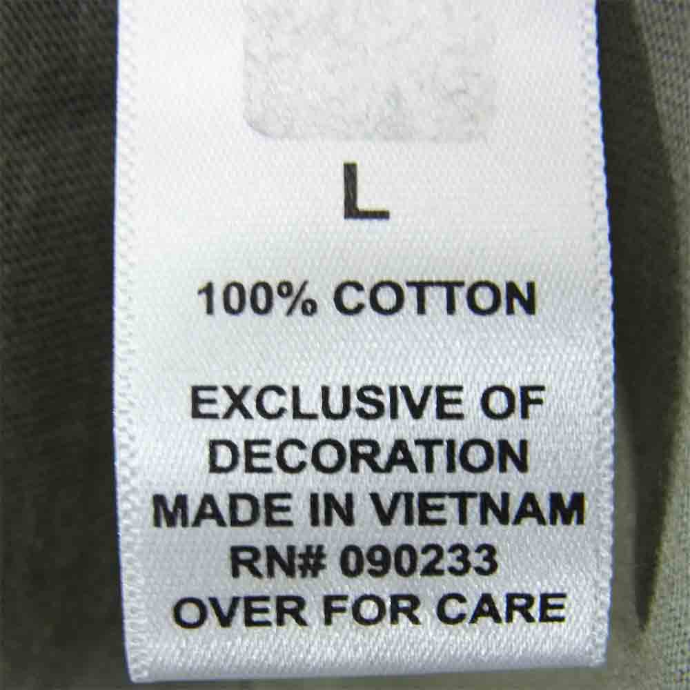 FEAR OF GOD フィアオブゴッド ESSENTIALS Boxy Long Sleeve T-Shirt Applique Logo エッセンシャル ボクシー ロングスリーブ アップリケ ロゴ Tシャツ グレー系 L【美品】【中古】