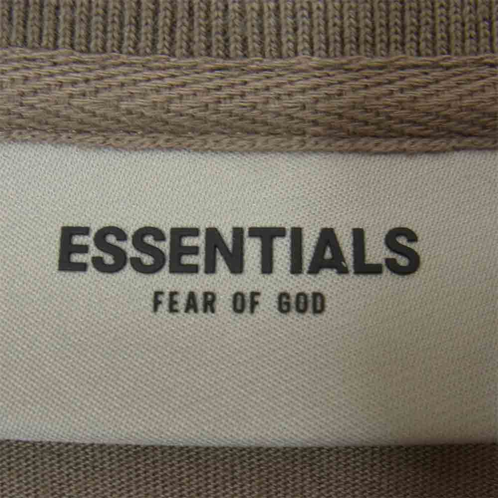 FEAR OF GOD フィアオブゴッド ESSENTIALS 20SS REFLECTIVE POLO SHIRT エッセンシャルズ リフレクティブ ポロシャツ カーキ系 M【美品】【中古】