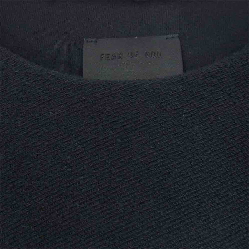 FEAR OF GOD フィアオブゴッド Seventh Collection. FG50-027 Inside Out Terry Tee スウェット Tシャツ ブラック系 L【中古】