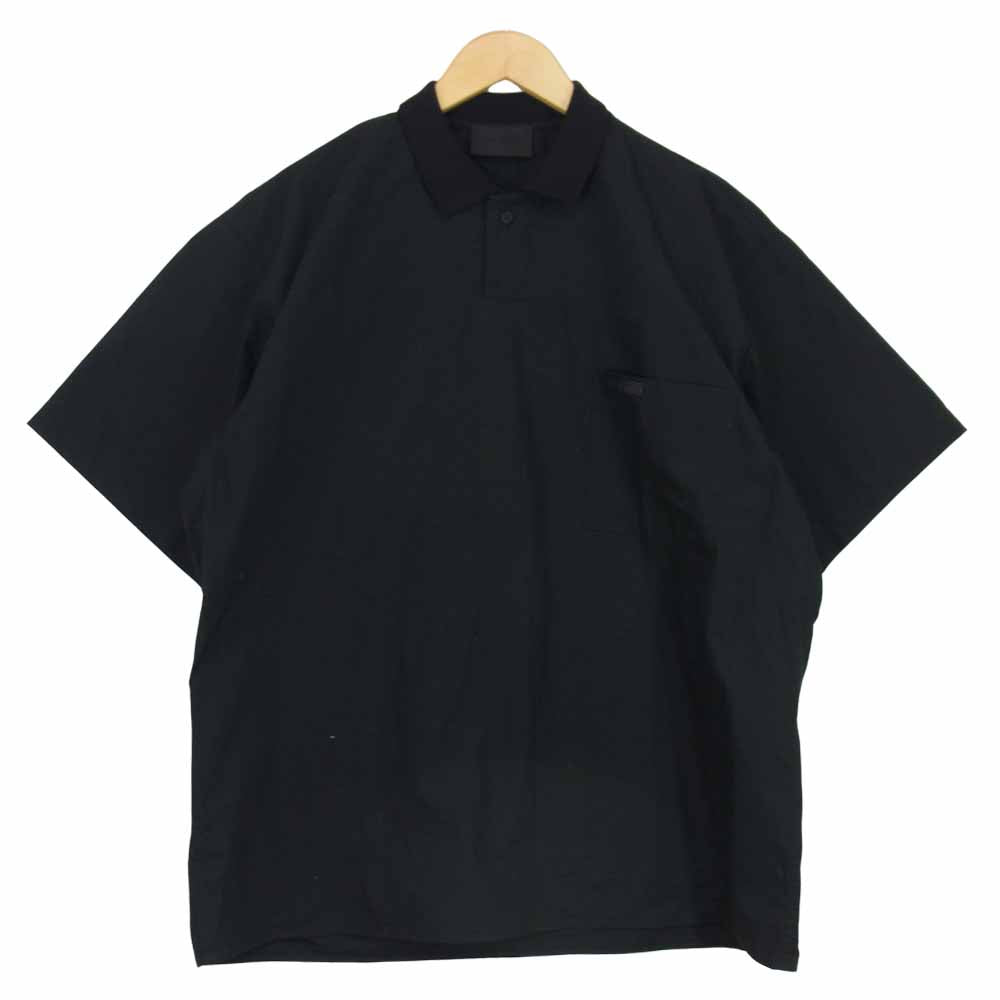 FEAR OF GOD フィアオブゴッド Seventh Collection. FG50-010 ポプリン ポロシャツ ブラック系 M【美品】【中古】