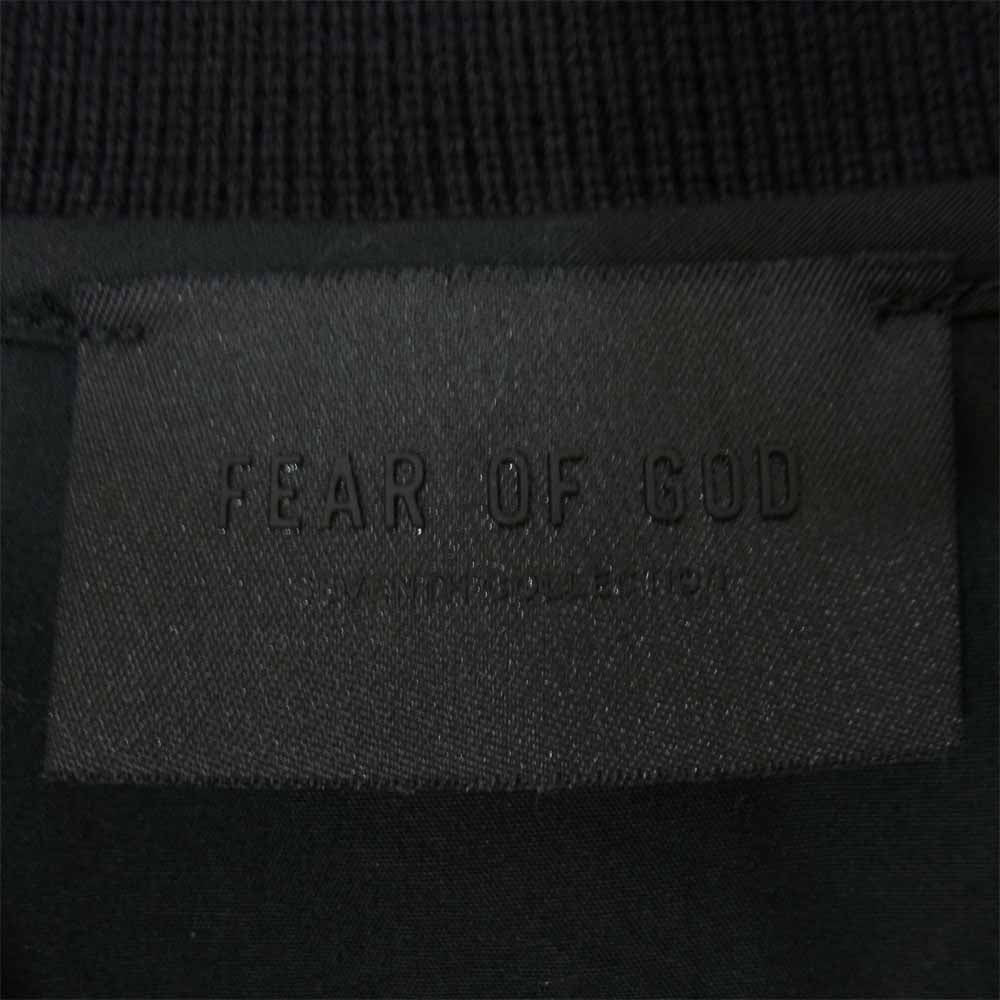 FEAR OF GOD フィアオブゴッド Seventh Collection. FG50-010 ポプリン ポロシャツ ブラック系 M【美品】【中古】