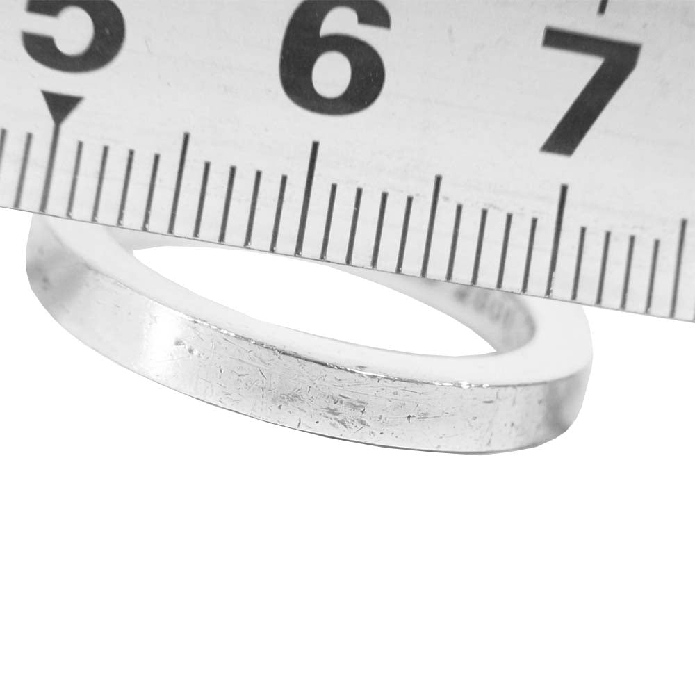 CHROME HEARTS クロムハーツ（原本無） 3mm プレーン スペーサー リング シルバー系 20号程度【中古】