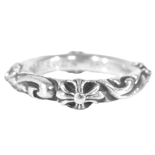 CHROME HEARTS クロムハーツ（原本無） SBT BAND RING SBT バンド リング シルバー系 23号程度【中古】