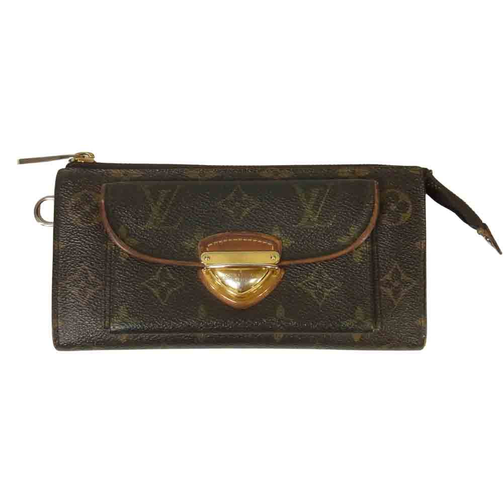 LOUIS VUITTON ルイ・ヴィトン M61781 ポルトフォイユ アストリッド モノグラム 長財布 ダークブラウン系【中古】