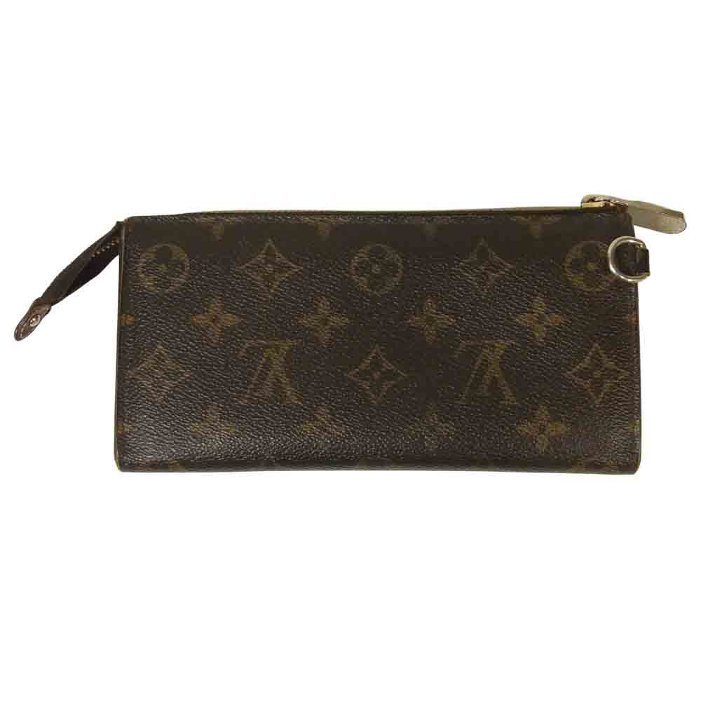 LOUIS VUITTON ルイ・ヴィトン M61781 ポルトフォイユ アストリッド モノグラム 長財布 ダークブラウン系【中古】
