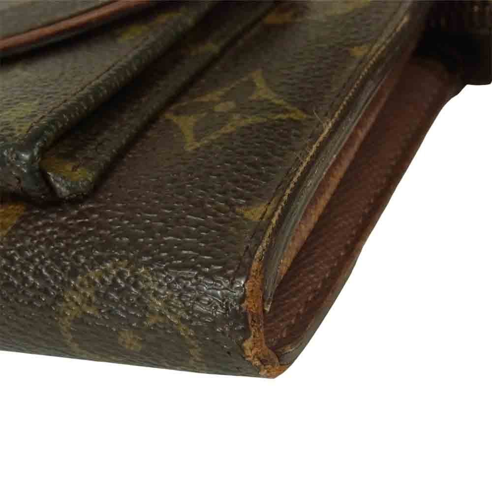 LOUIS VUITTON ルイ・ヴィトン M61781 ポルトフォイユ アストリッド モノグラム 長財布 ダークブラウン系【中古】