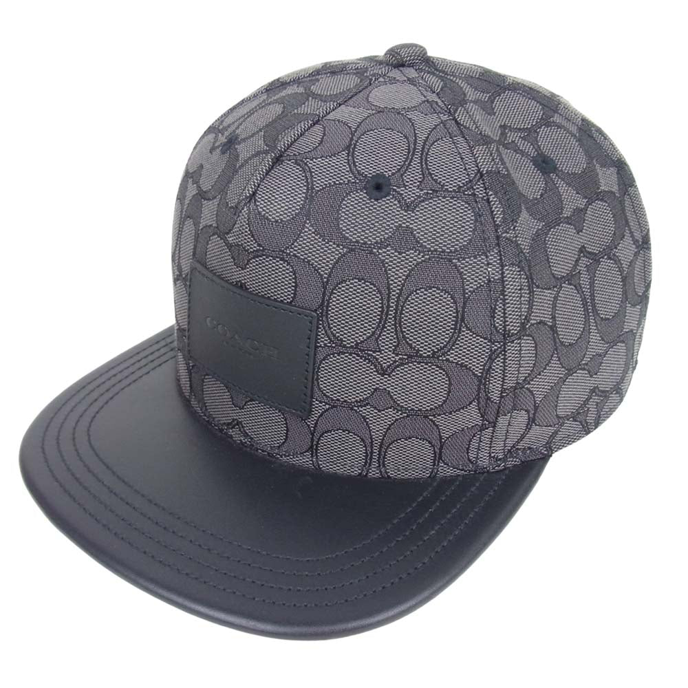COACH コーチ 68861 シグネチャー キャップ ダークブラウン系【中古】