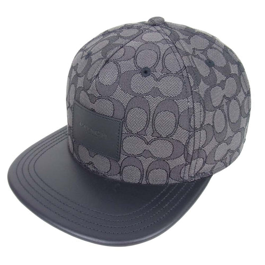 COACH コーチ 68861 シグネチャー キャップ ダークブラウン系【中古】