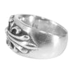 CHROME HEARTS クロムハーツ（原本無） FRORAL CRS RING フローラル クロス リング シルバー系 16～17号程度【中古】
