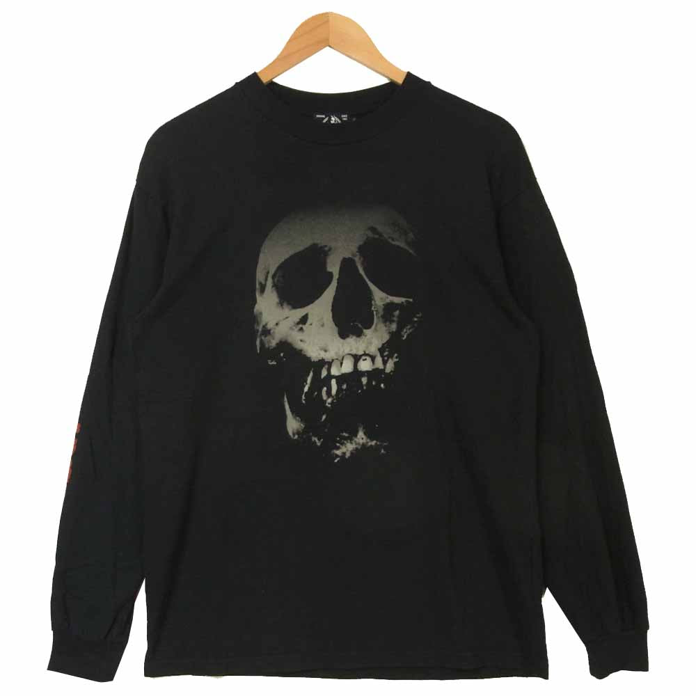 HYSTERIC GLAMOUR ヒステリックグラマー 02203CL15 KULL BERRY スカルベリー ロング 長袖 Tシャツ ブラック系 M【中古】