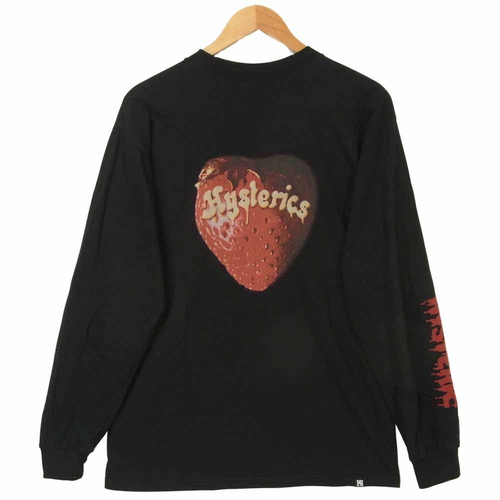 HYSTERIC GLAMOUR ヒステリックグラマー 02203CL15 KULL BERRY スカルベリー ロング 長袖 Tシャツ ブラック系 M【中古】