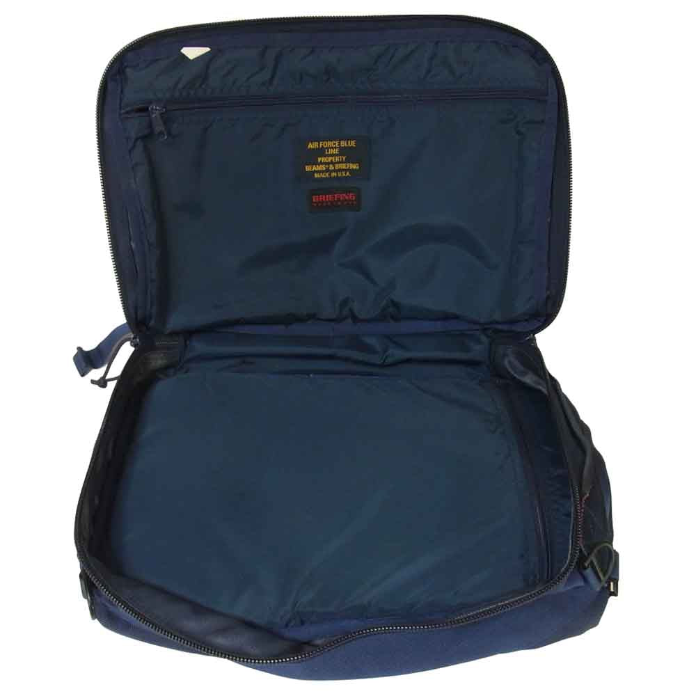 BRIEFING ブリーフィング BEAMS PLUS ビームス 別注 3Way ショルダー バッグ リュックサック ネイビー系【中古】